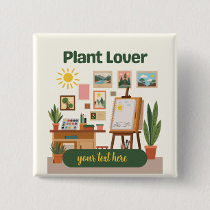 Chapa Cuadrada Diseño de espacio de trabajo creativo y vegetación