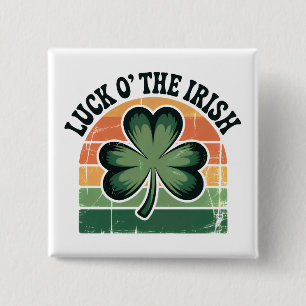 Chapa Cuadrada Diseño de Fiesta Irlandesa del Trébol Acongojado
