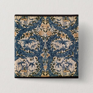 Chapa Cuadrada Diseño de Marigold del africano, 1876