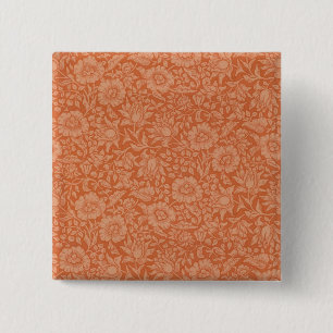 Chapa Cuadrada Diseño de papel pintado floral de malva de William
