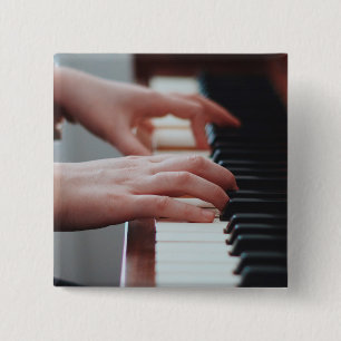 Chapa Cuadrada Diseño de piano de bonito