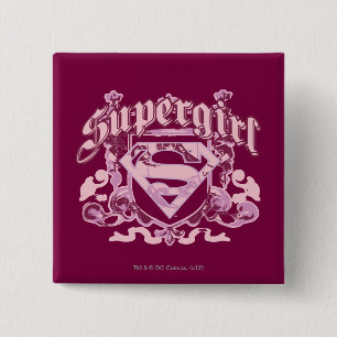 Chapa Cuadrada Diseño de superchica Escudo