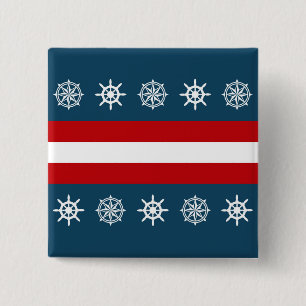 Chapa Cuadrada Diseño de temática náutica