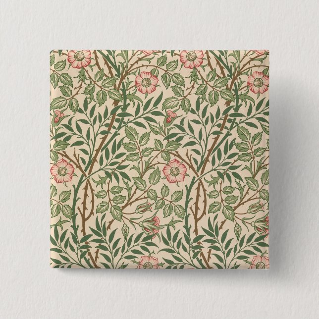 Chapa Cuadrada Diseño del "Briar dulce" para el papel pintado, (Anverso)