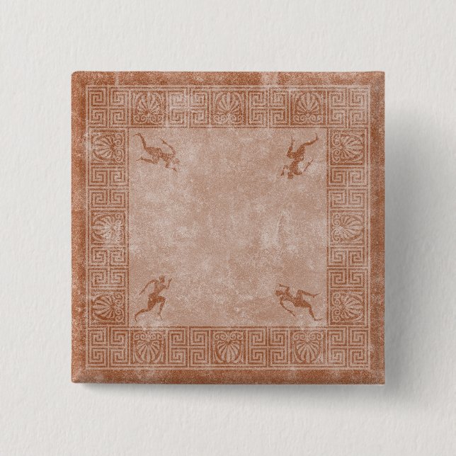 Chapa Cuadrada diseño del cuadrado de Grecia (Anverso)