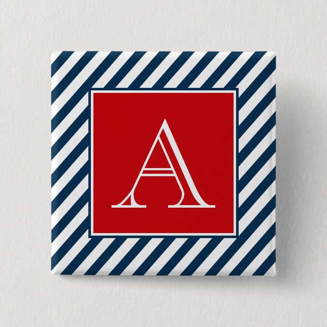 Chapa Cuadrada Diseño del monograma (Anverso)