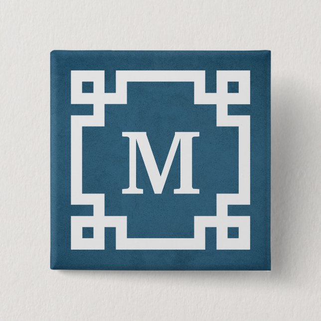 Chapa Cuadrada Diseño del monograma (Anverso)
