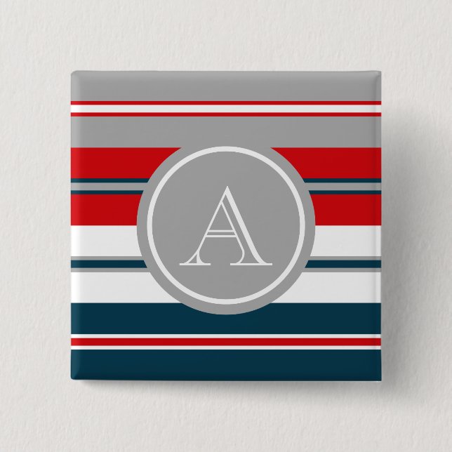 Chapa Cuadrada Diseño del monograma (Anverso)