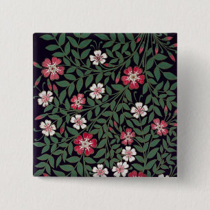 Chapa Cuadrada Diseño floral de J. Owen, 1863