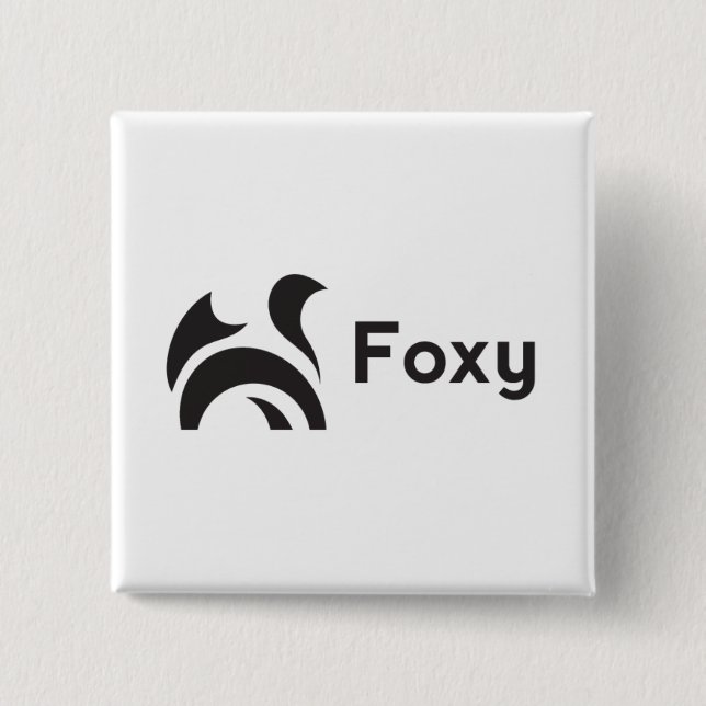 Chapa Cuadrada Diseño Foxy (Anverso)