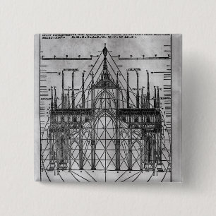 Chapa Cuadrada Diseño para la catedral de Milano