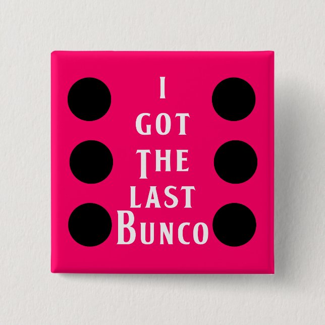Chapa Cuadrada Diseño pasado del punto de Bunco (Anverso)
