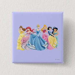 Chapa Cuadrada Disney Princess | Sujetando Vestidos