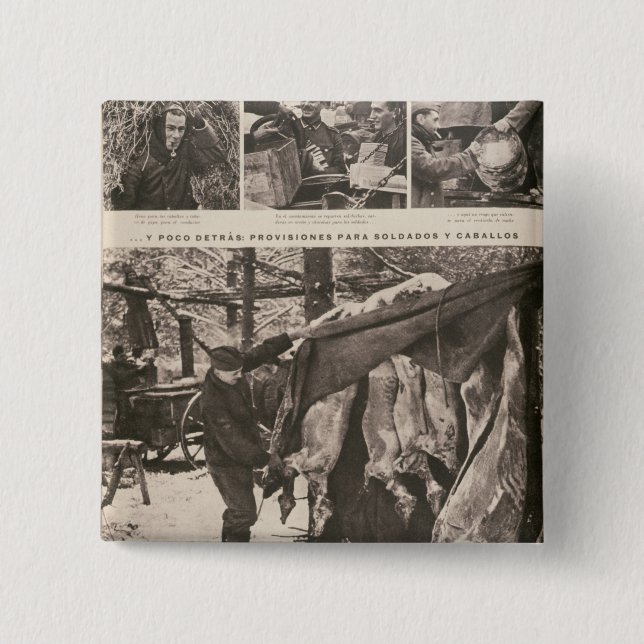 Chapa Cuadrada Disposiciones para los soldados y las tropas en (Anverso)