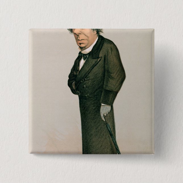 Chapa Cuadrada Disraeli, Benjamin (Anverso)