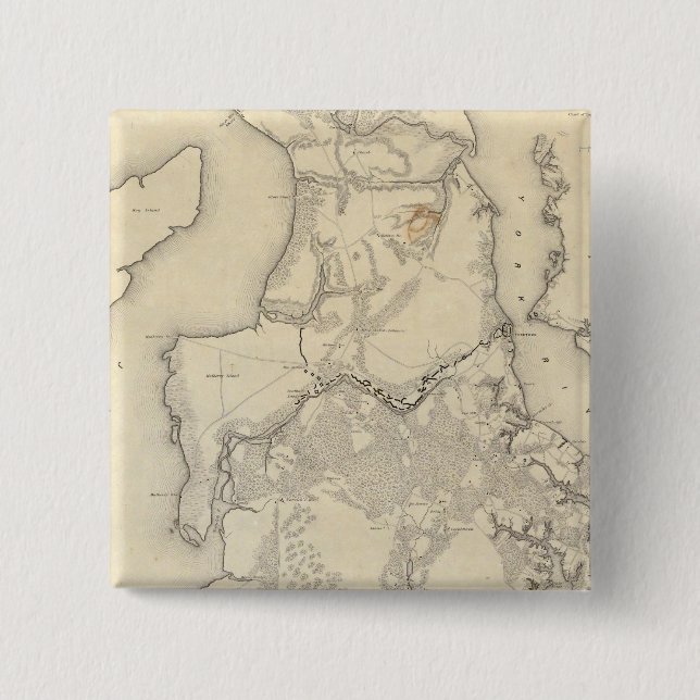 Chapa Cuadrada Distrito de Yorktown Williamsburg (Anverso)