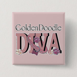 Chapa Cuadrada DIVA de GoldenDoodle