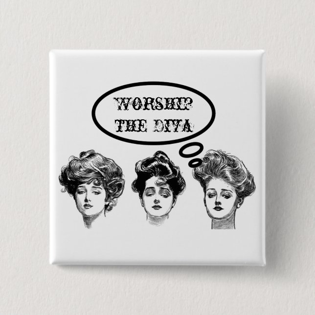 Chapa Cuadrada Divas del Victorian (Anverso)