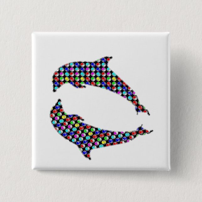 Chapa Cuadrada DIVERSIÓN animal del juego NVN97 NavINjoshi de los (Anverso)