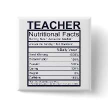 Diversión de los hechos nutricionales del profesor