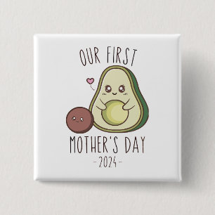 Chapa Cuadrada Divertido el primer día de nuestra madre