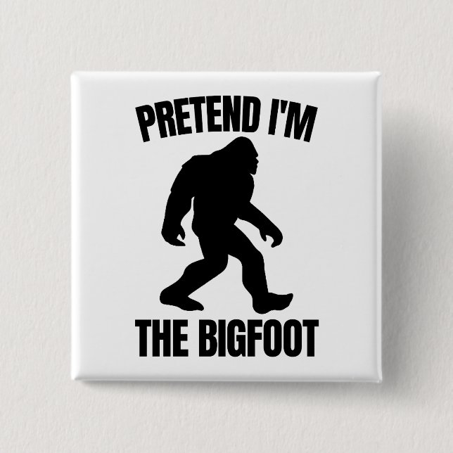 Chapa Cuadrada Divertido Halloween 2020 - Pretende que soy el pez (Anverso)