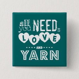 Chapa Cuadrada Divertido todo lo que usted necesita es amor e