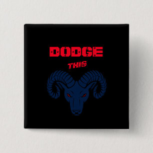Chapa Cuadrada Dodge This Ram Aries Patriotic Blue Pearl