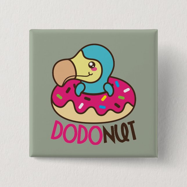 Chapa Cuadrada Dodonut Do Bird Donut (Anverso)