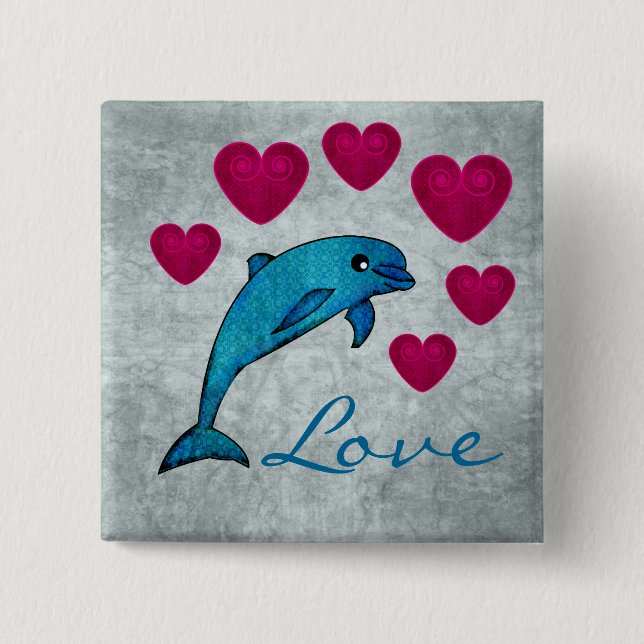 Chapa Cuadrada Dolphin (Anverso)