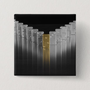 Chapa Cuadrada Dominós del oro y de la plata