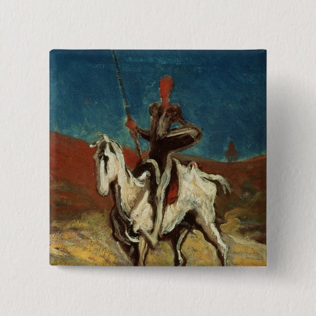 Chapa Cuadrada Don Quijote, c.1865-1870 (Anverso)