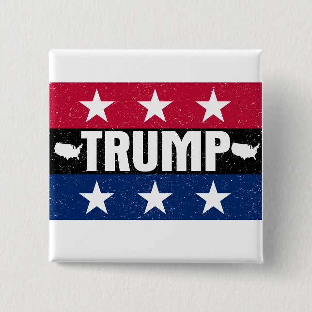 Chapa Cuadrada Donald Trump (Anverso)