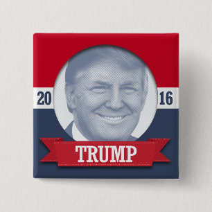Chapa Cuadrada Donald Trump 2016