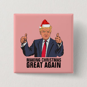CHAPA CUADRADA DONALD TRUMP HACIENDO GRANDES OTRA VEZ A LOS NAVID