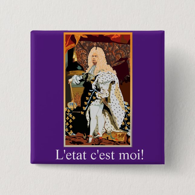 Chapa Cuadrada Donald Trump Sun KIng (Anverso)