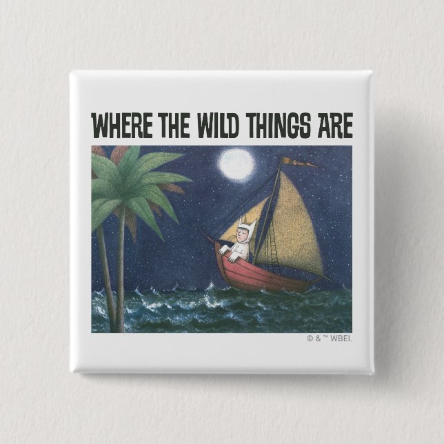 Chapa Cuadrada Donde los wild things are | Escena 2 (Anverso)