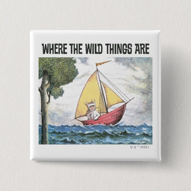 Chapa Cuadrada Donde los wild things are | Escena 5 (Anverso)
