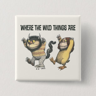 Chapa Cuadrada Donde viven los monstruos   Dos cosas salvajes