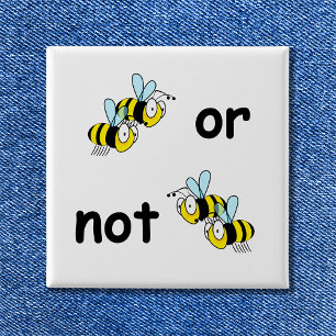 Chapa Cuadrada Dos Abejas o No Dos Abejas