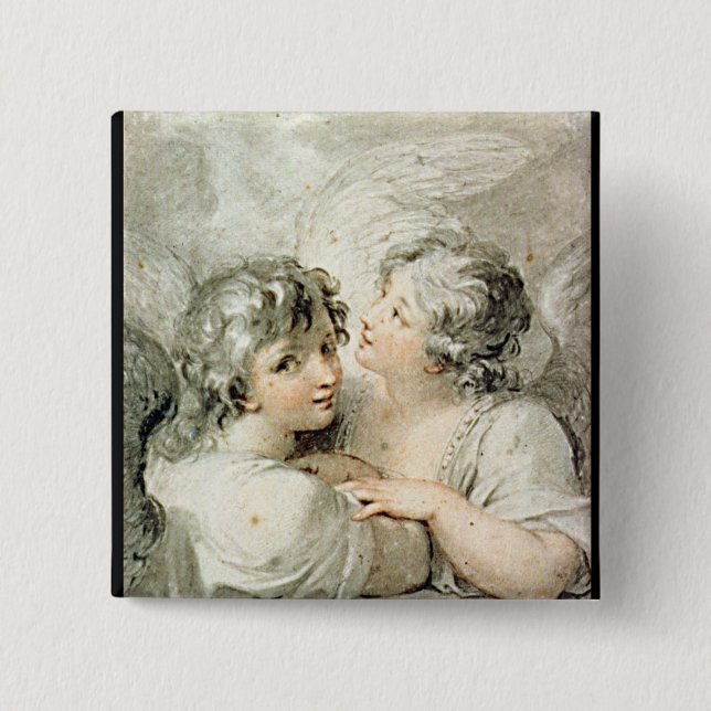 Chapa Cuadrada Dos ángeles, siglo XVIII (Anverso)