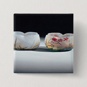 Chapa Cuadrada Dos cuencos por Daum, Nancy, Francia