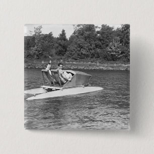 Chapa Cuadrada Dos hombres