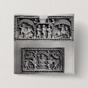 Chapa Cuadrada Dos placas de un pecho