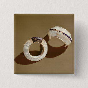 Chapa Cuadrada Dos pulseras, de la tumba de Tutankhamun
