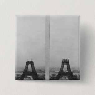 Chapa Cuadrada Dos vistas de la construcción de Eiffel