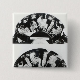 Chapa Cuadrada Dos vistas de una rojo-figura taza del ático