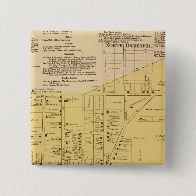 Chapa Cuadrada Dover (Anverso)