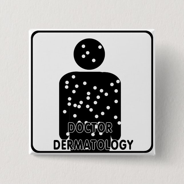 CHAPA CUADRADA DR DERMATOLOGY SILHOUETTE LOGO (Anverso)