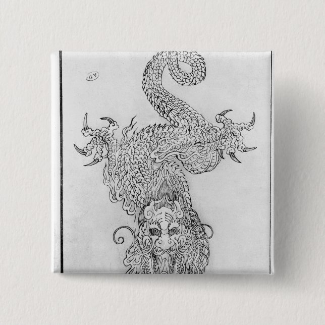 Chapa Cuadrada Dragón (Anverso)